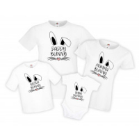 Семеен Комплект Тениски Великден Bunny Face Mommy Daddy Brother Sister Baby,Великден,Празник,Заек, снимка 1 - Тениски - 36353570