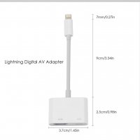 lightning Digital AV Adapter, снимка 2 - Аксесоари за Apple - 33886937