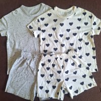 Нови комплекти тениски и панталонки. Внос от Англия., снимка 1 - Детски комплекти - 44359329