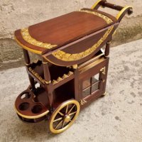 Италианска барокова количка за сервиране 012, снимка 8 - Антикварни и старинни предмети - 42191483