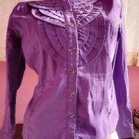 Лилава дамска риза, снимка 1 - Ризи - 40100226