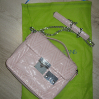 Versace Jeans Couture розова дамска оригинална чанта, снимка 1 - Чанти - 44727009