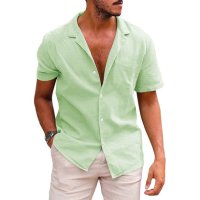  Мъжка лятна риза с къс ръкав, 8цвята - 023, снимка 8 - Ризи - 40003958