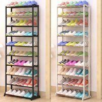 Метална етажерка стелаж за обувки до 30 чифта Amazing Shoe Rack, снимка 4 - Етажерки - 39318479