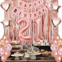 Нов Комплект декорации / украса за рожден ден Парти Балони 21 години, снимка 4 - Други - 41292050