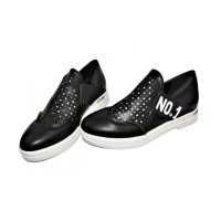 Дамски спортни обувки без връзки в черно 866, снимка 2 - Дамски ежедневни обувки - 44173790