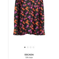ESKADA vintage копринена риза/блуза, снимка 18 - Ризи - 42629442
