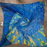 Дамски памучен шал 70х70 см, снимка 2 - Шалове - 44718283