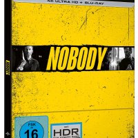 нов 4К + блу рей стилбук с екшън филма НИКОЙ - 4K + Blu-ray Steelbook NOBODY, снимка 1 - Blu-Ray филми - 35829894