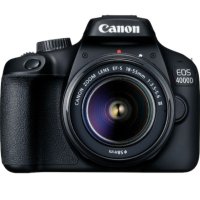 Фотоапарат DSLR Canon EOS 4000D,18.0 MP, Черен + Обектив EF-S 18-55 мм F/3.5-5.6 III Черен + Чанта +, снимка 2 - Фотоапарати - 42049719