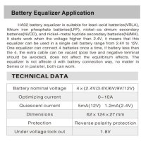 Балансьор HA02 Battery Equalizer 4 x 12V BMS за оловно-киселинна батерия, снимка 5 - Друга електроника - 44193789