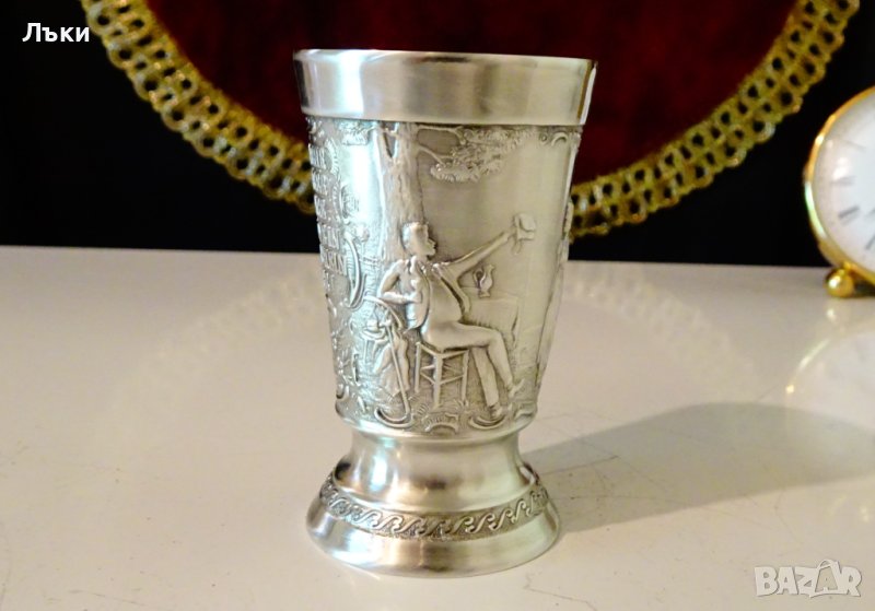 Чаша от калай "Die Lindenwirtin" , снимка 1