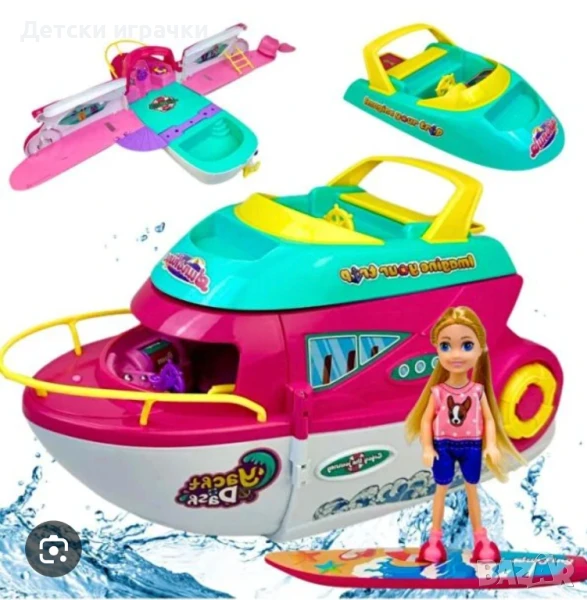 Детски комплект кукла с лодка 2в1, снимка 1