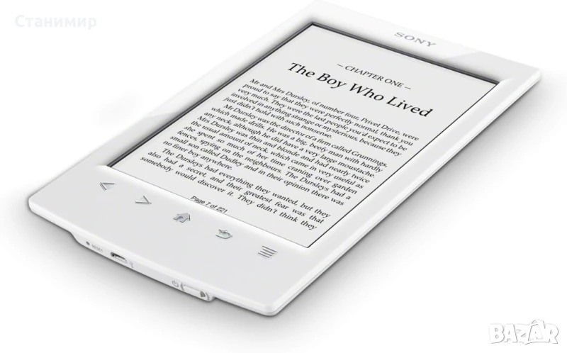 Електронна книга Sony PRS-T2 6" с над 600 книги и нов кожен калъф, снимка 1