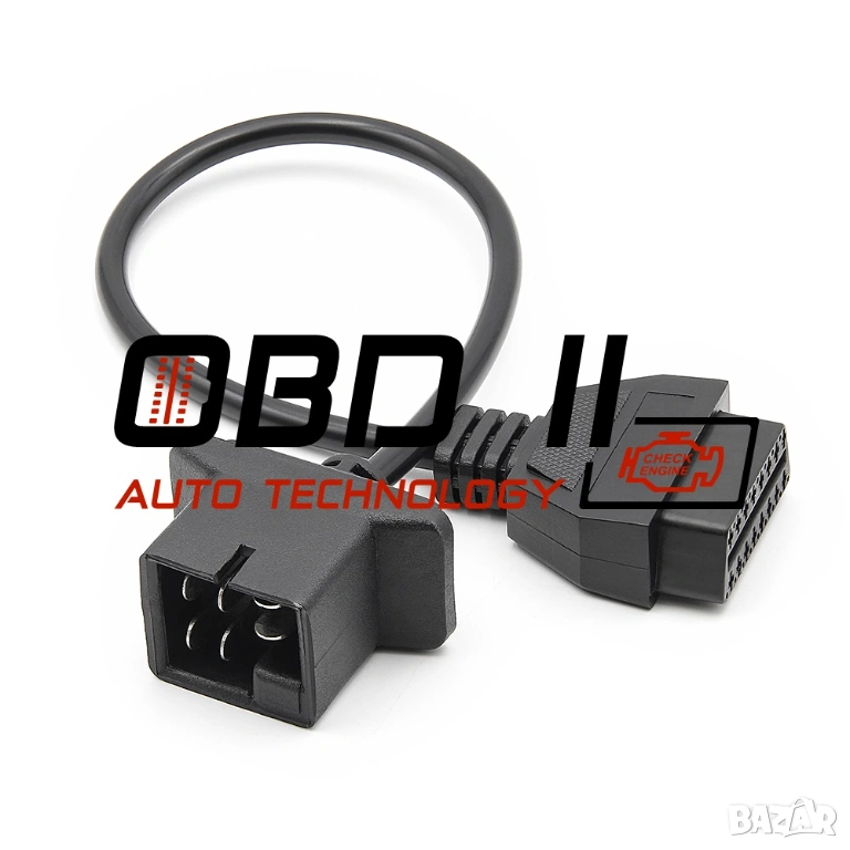 Кабел / Преходник / Адаптер за Chrysler 6 Пин 6 Pin Крайслер Delphi, снимка 1