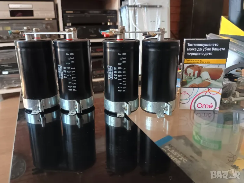 4х United Chemi-con CEMW 15000uF / 80V  Japan, снимка 1