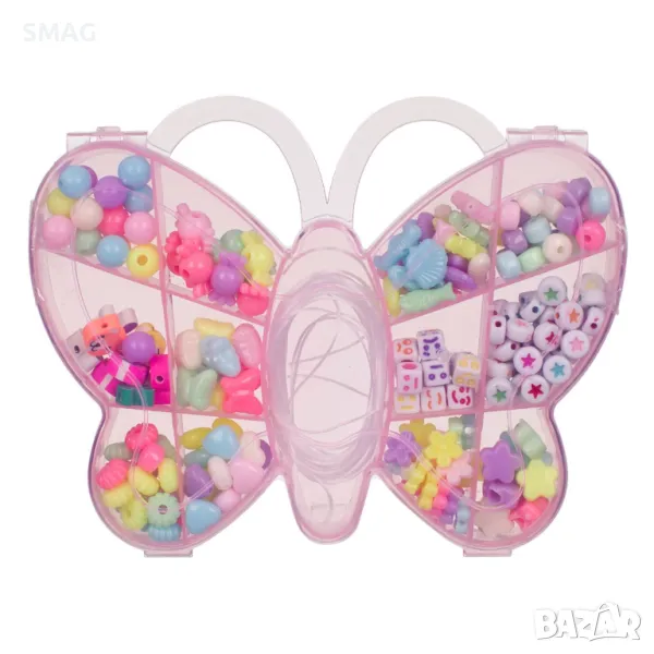 Комплект мъниста за бижута - Кутия пеперуда S_1223562, снимка 1