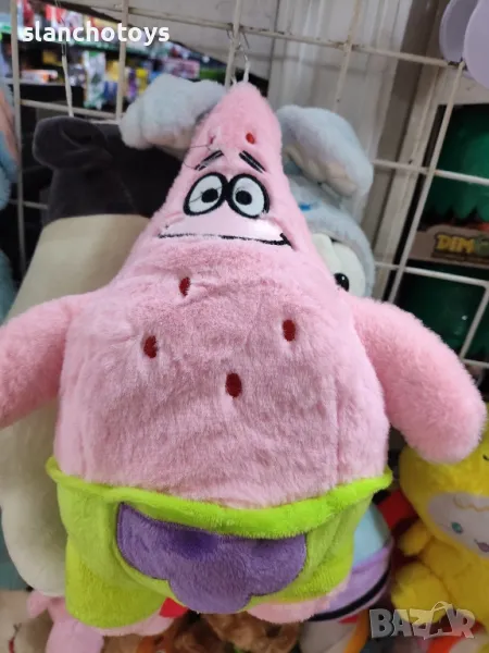 Патрик,Господин Рак, Сепията, Планктона... от филма за Спондж Боб,около 27см, Има и 60 см-45лв., снимка 1