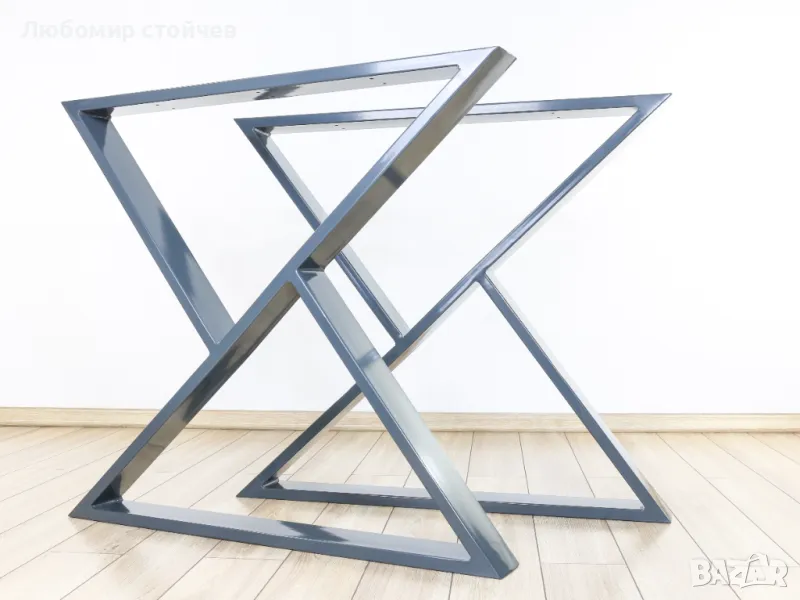 Метални крака за маса, трапезна маса, холна маса, бюро, снимка 1