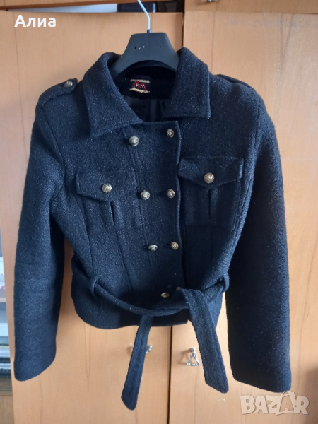 Дамско сако черно, фина вълна, снимка 1