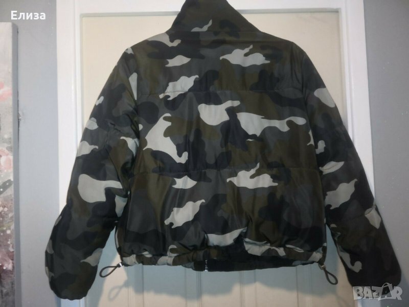 къса грейка пухенка камуфлаж H&M зимно яке маскировачно, снимка 1