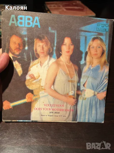 Малка плоча на ABBA - Voulez-vous, Does your mother know, снимка 1