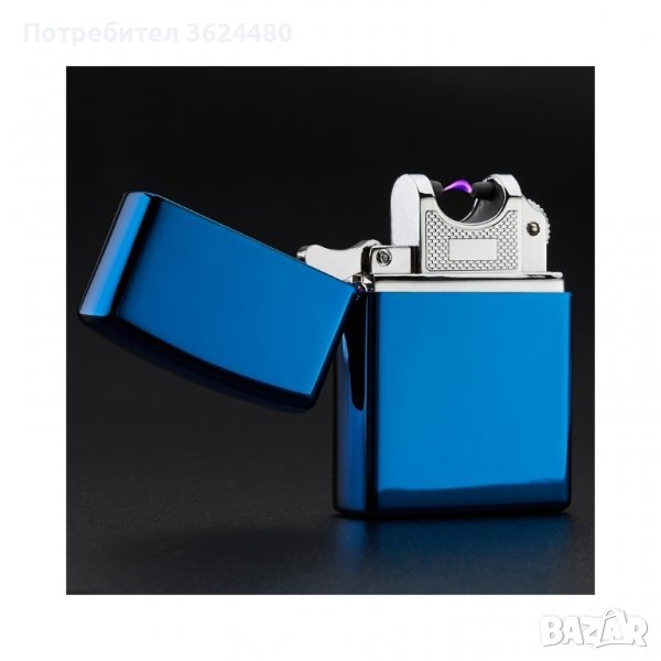 Луксозна ветроупорна електрическа запалка с волтова дъга и USB зареждане, снимка 1