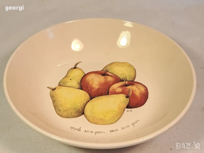 Голяма керамична купа с плодове фруктиера 22/1, снимка 1