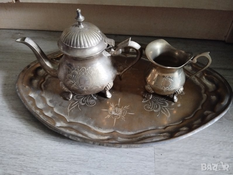 стар месингов сервиз, снимка 1