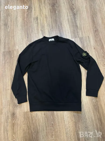 Мъжки суичър Stone Island  Crew Neck Black Sweater Y2K  , L размер , снимка 1