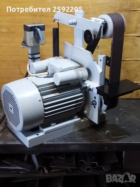 лентов шлайф монофазен. мотора е 1.5кв. дължина на шкурката 1000-50 мм. , снимка 1