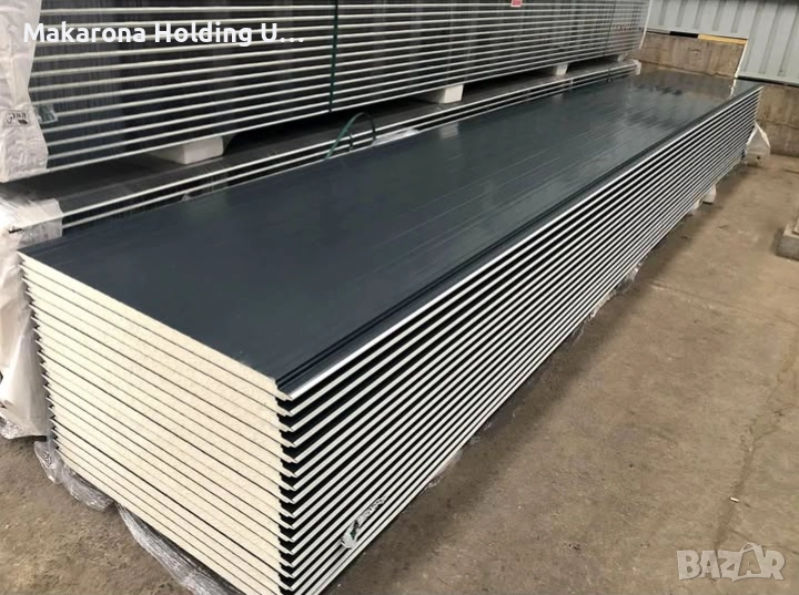 Сандвич панел Антрацит 4см стенен и покривен , снимка 1