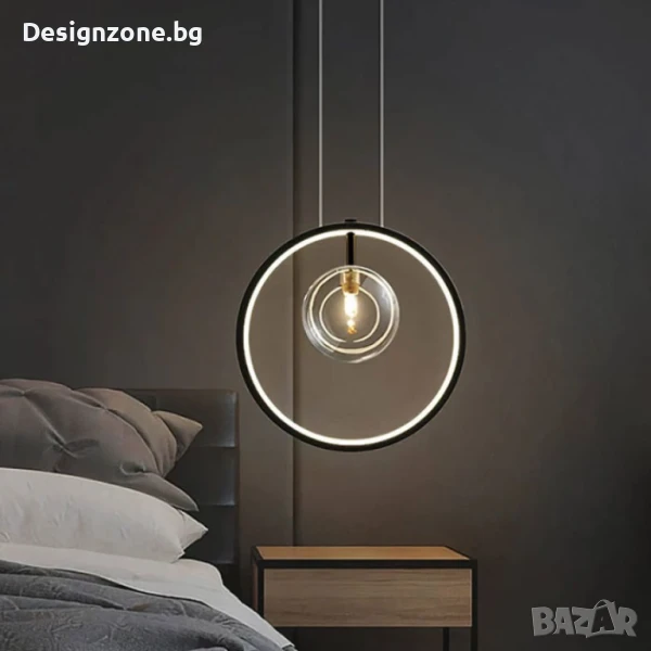 Висящ кръгъл полилей Carina Ring 1, снимка 1