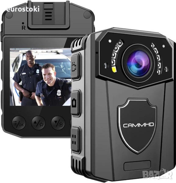 CAMMHD1440P Камера за тяло 3000mAh 8-10 часа водоустойчива инфрачервена нощна визия, снимка 1