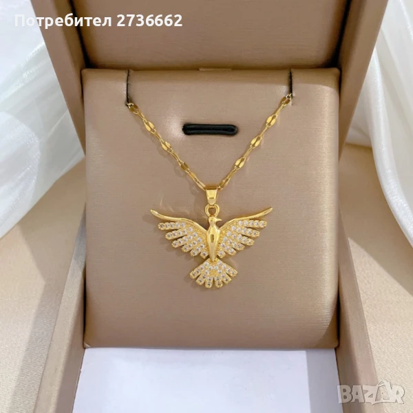 Позлатено колие " Феникс ", снимка 1