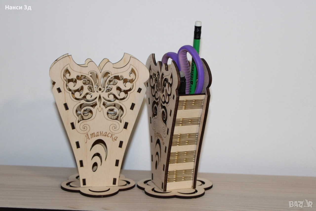 Дървени магнити,моливници и други, снимка 1