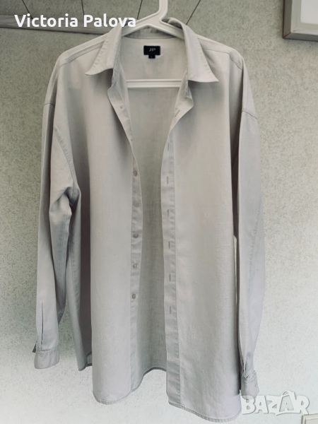 Риза JP CASUALS лен 55% ,памук45%, снимка 1