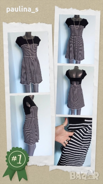 Памучна рокля с гол гръб , снимка 1