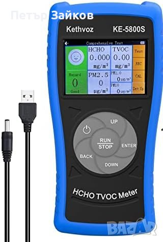 Детектор за качество на въздуха Вътрешен измервател на формалдехид Kethvoz , снимка 1