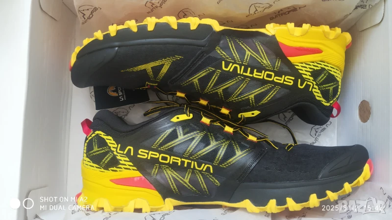 La Sportiva Bushido 3 Black/Yellow  45.5, снимка 1