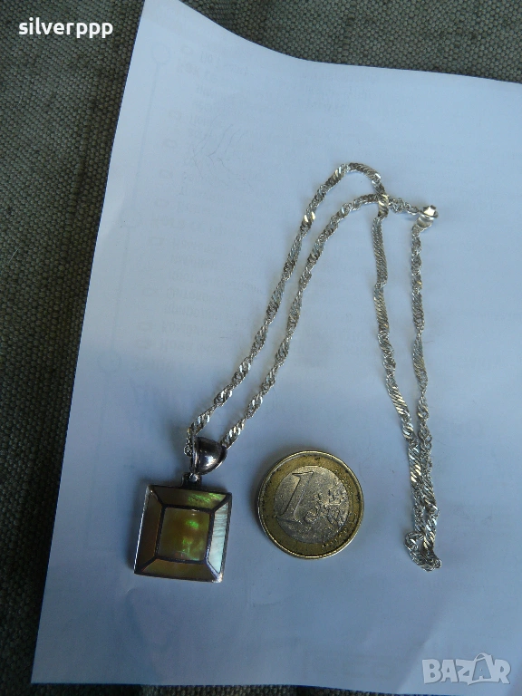  Сребърен синджир - 8 , снимка 1