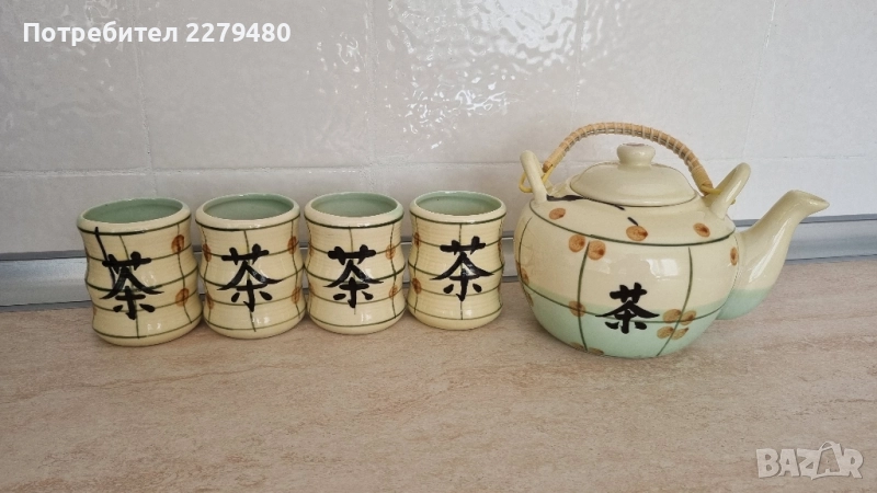  Чаши за чай и чайник, снимка 1