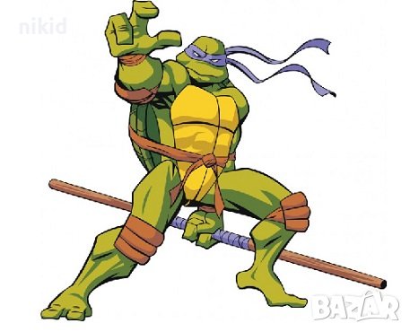 Костенурките Нинджа Костенурка малък самозалепващ стикер лепенка за стена мебел детска стая и др, снимка 1