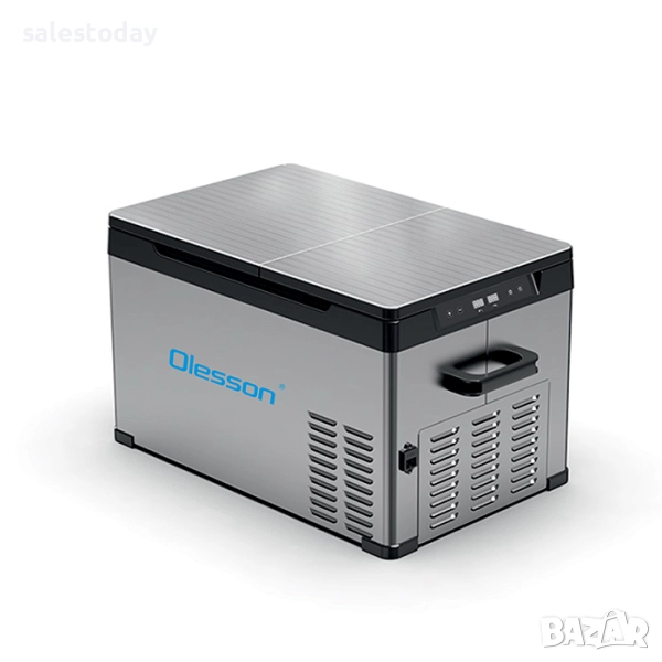 Портативен хладилник Olesson 22L с фризер – 12V / 24V / 220V за автомобил, камион и дом, снимка 1