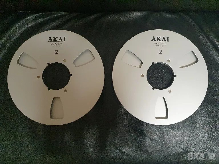 26,5см 10,5" метални магнетофонни ролки Akai В много добро състояние са ролките. Двете за 180лв., снимка 1