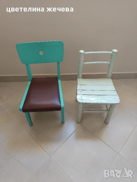 Детски ретро столчета , снимка 1