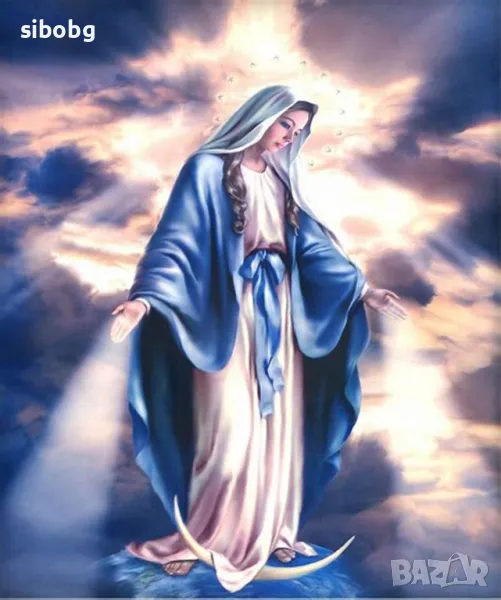 Диамантен Гоблен Богородица, снимка 1