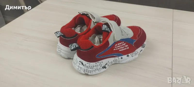 Червени детски маратонки 29 номер, снимка 1