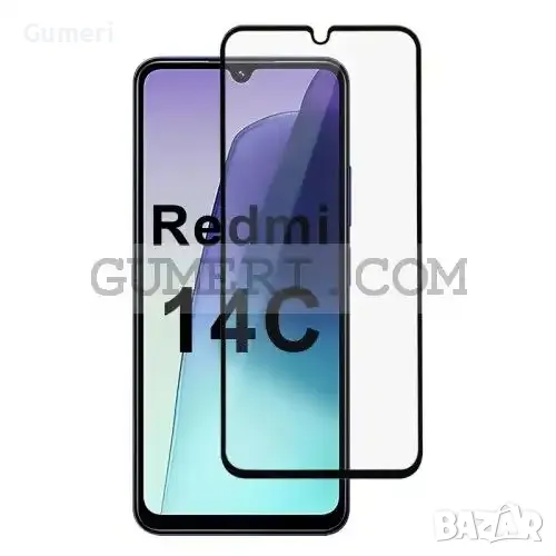 Xiaomi Redmi 14C Стъклен Протектор за Целия Екран Full Glue, снимка 1