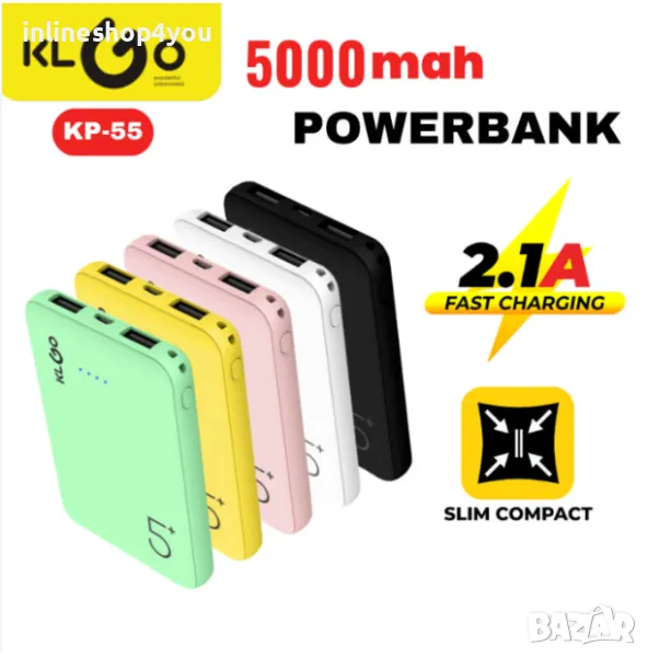 Външна батерия powerbank KLGO KP-55, снимка 1